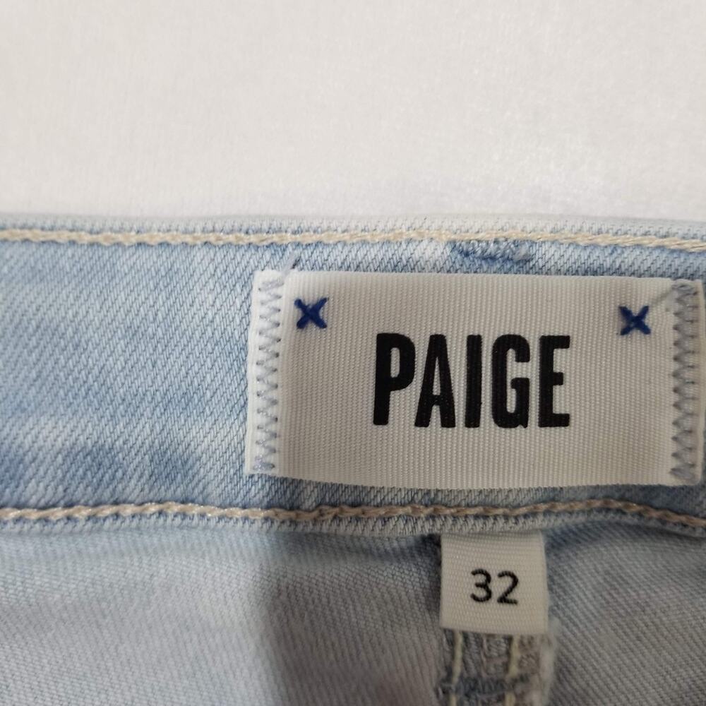 Paige Denim 32 Colette Crop Flare Jeans Fringe Raw Hem Bossanova Cropped Ankle - Picture 5 of 11